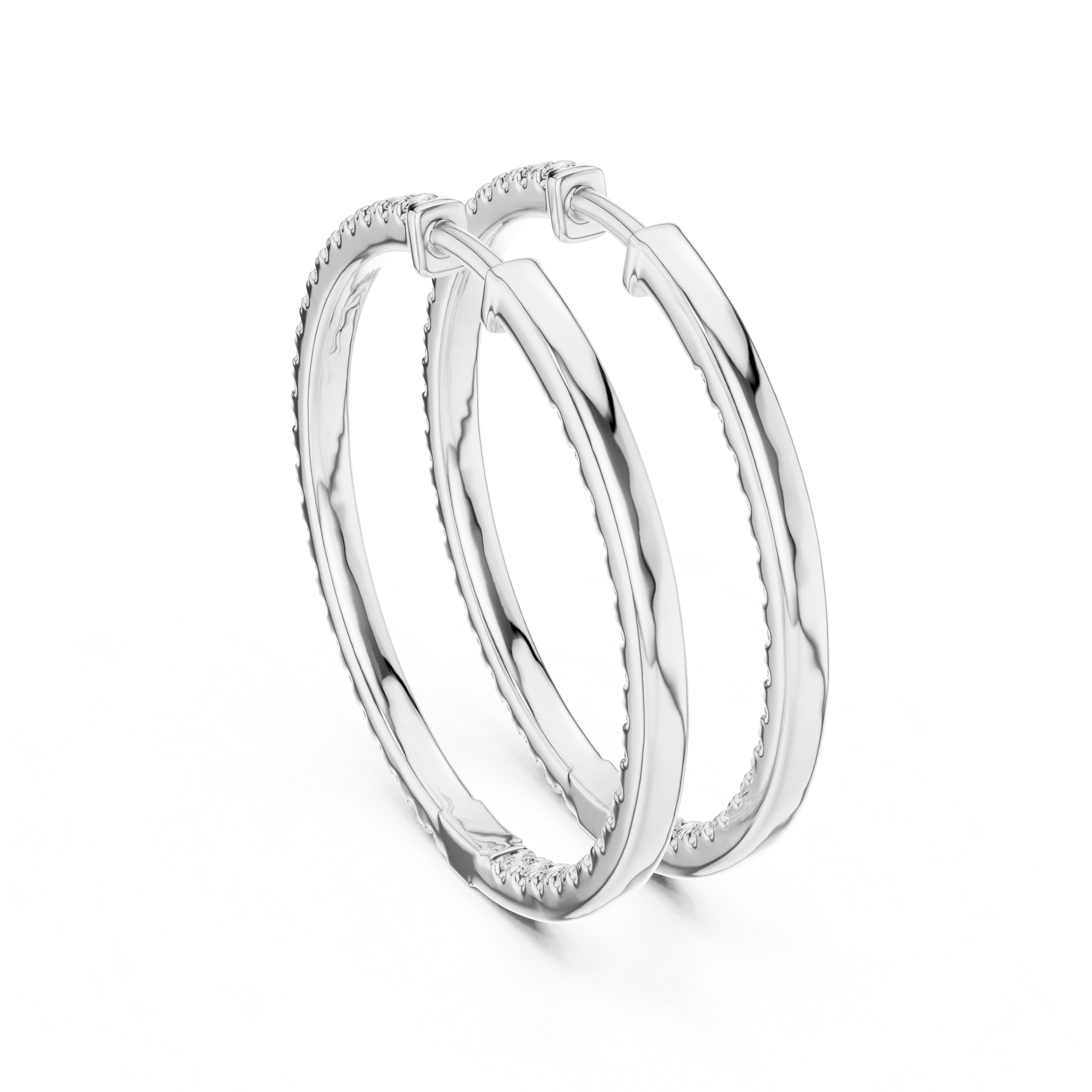Classic eternity in-out hoops