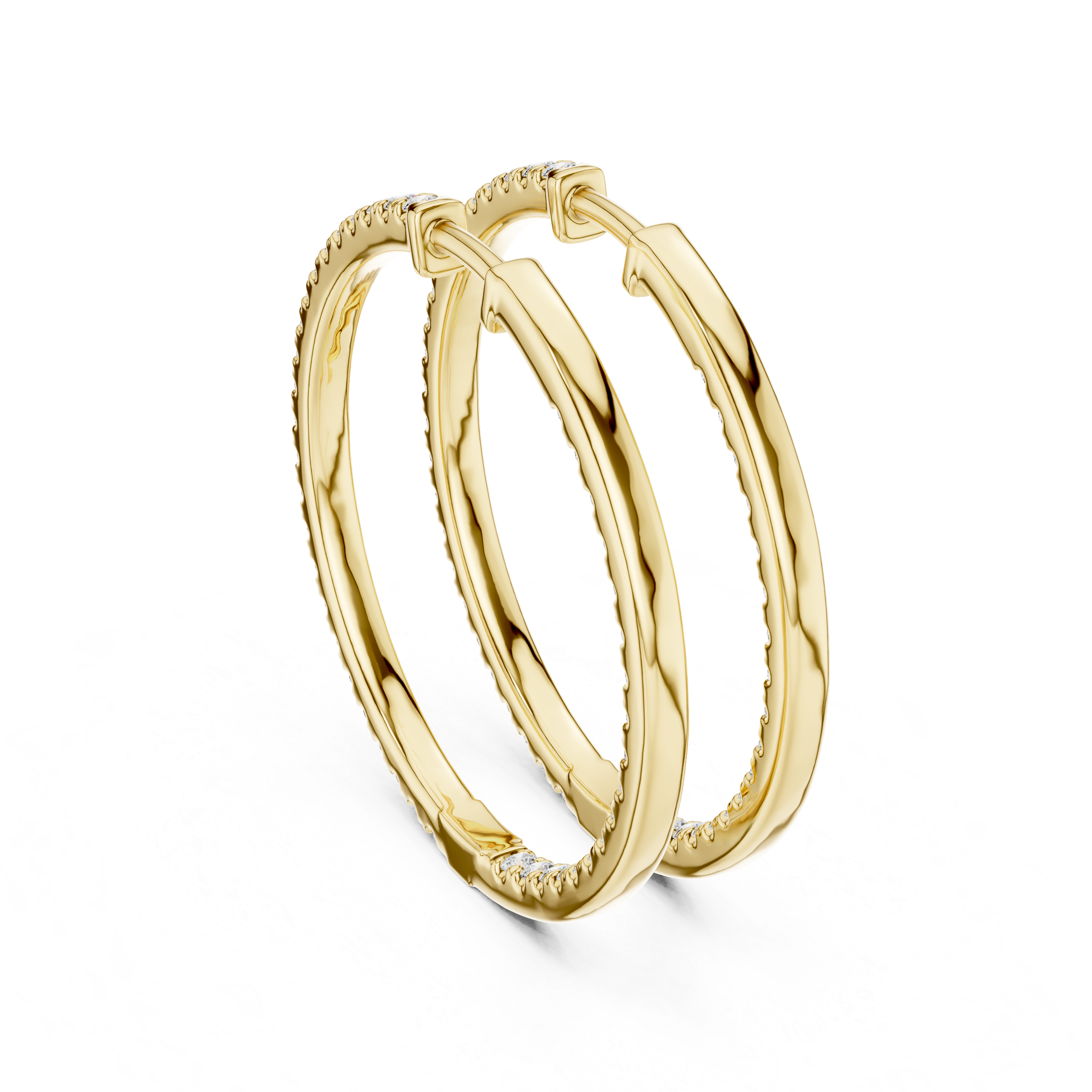 Classic eternity in-out hoops