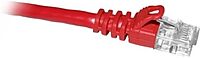 ENET CAT6 RED 1 FOOT PATCH CABLE WITH SNAGLESS MOLDED BOOT (UTP) HIGH-QUALITY NE