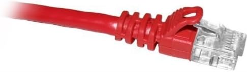 ENET CAT6 RED 1 FOOT PATCH CABLE WITH SNAGLESS MOLDED BOOT (UTP) HIGH-QUALITY NE