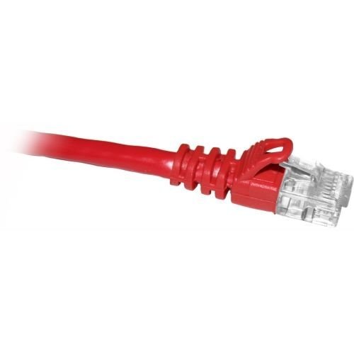 ENET CAT6 RED 1 FOOT PATCH CABLE WITH SNAGLESS MOLDED BOOT (UTP) HIGH-QUALITY NE
