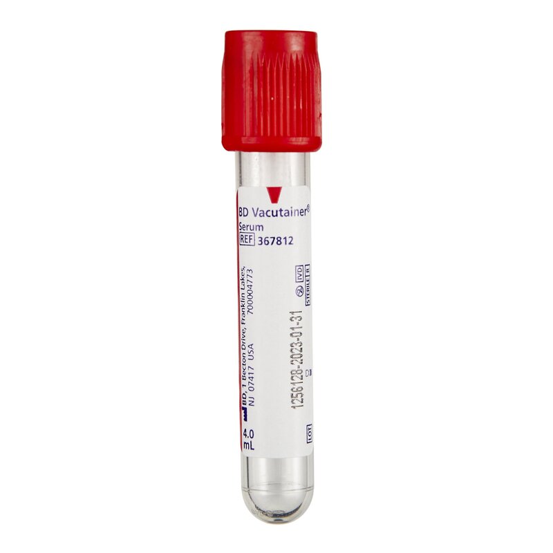 BD Vacutainer® Venous Blood Collection Tube Clot Activator Additive 4 mL BD Hemogard™ Closure Plastic Tube