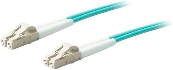 AddOn 15m LC (Male) to LC (Male) Aqua OM4 Duplex Fiber OFNR (Riser-Rated) Patch Cable