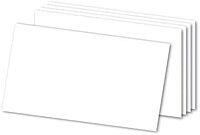Office Depot Brand Blank Index Cards, 3" x 5", White, Pack of 300
