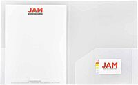 JAM Paper Heavy-Duty 2-Pocket Plastic Presentation Folders - Letter Size