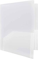 JAM Paper Heavy-Duty 2-Pocket Plastic Presentation Folders - Letter Size