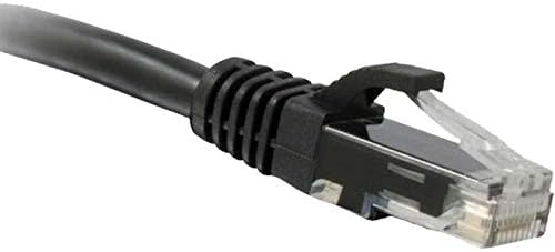 1ft CAT6 Black Snagless Molded Boot Unshielded (UTP) Gigabit Network Patch Cable 1' RJ-45 Male - RJ-45 Male