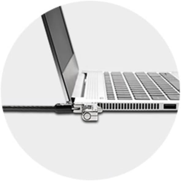Kensington Slim Combo Lock for Standard Slot - Resettable - 4-Digit - Carbon Steel - for Notebook
