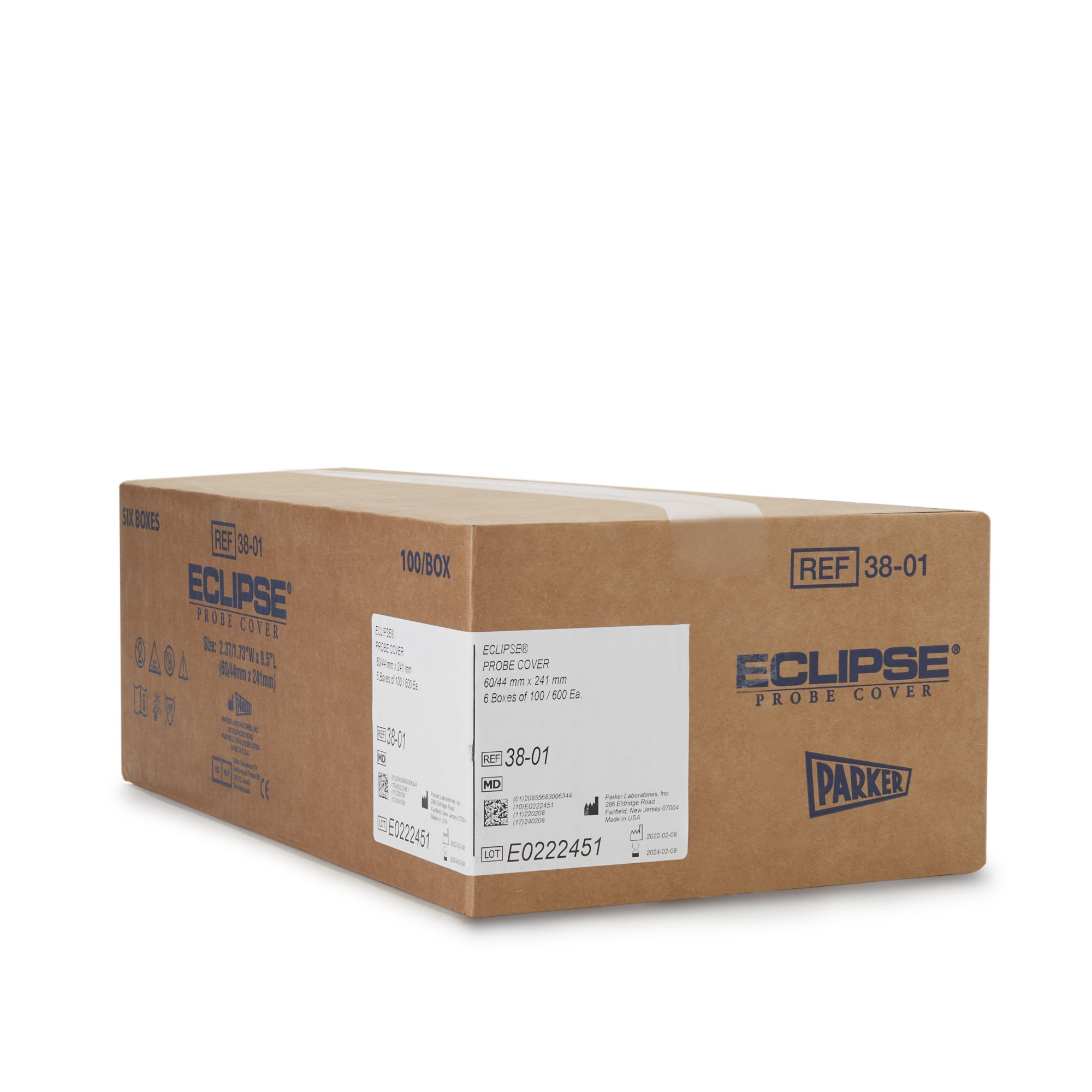 Eclipse® Ultrasound Probe Cover 2-1/2 Inch Tapered to 1-3/4 X 9-1/2 Inch Polyisoprene NonSterile (BX/100EA)