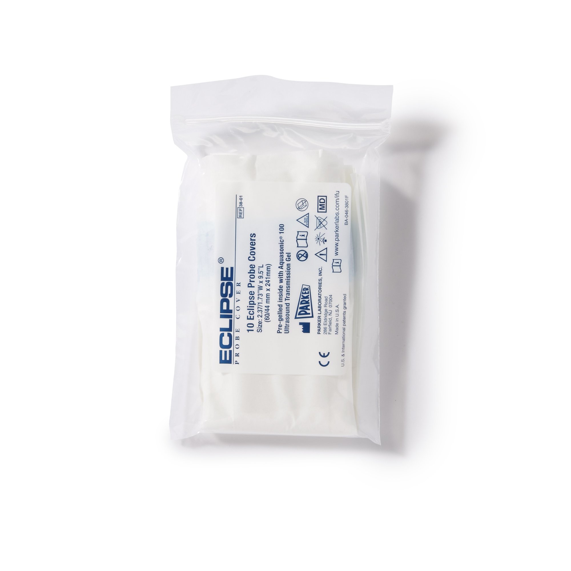 Eclipse® Ultrasound Probe Cover 2-1/2 Inch Tapered to 1-3/4 X 9-1/2 Inch Polyisoprene NonSterile (BX/100EA)