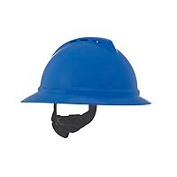 MSA V-Gard 500 Full-Brim Hard Hat with Fas-Trac III Ratchet Suspension