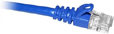 Solutions INC. ENET Cat6 Blue 1 Foot Patch Cable with Snagless Molded Boot (UTP) Network Patch Cable RJ45 to RJ45-1Ft
