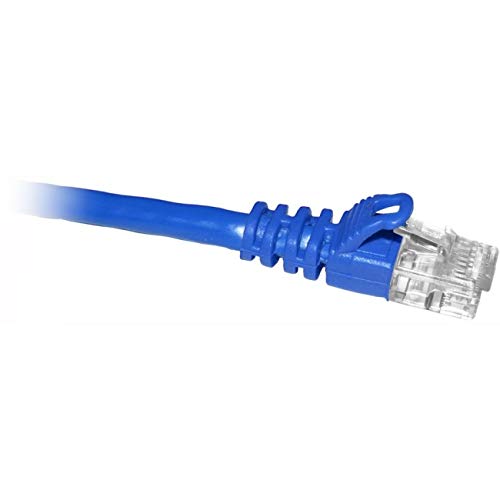 Solutions INC. ENET Cat6 Blue 1 Foot Patch Cable with Snagless Molded Boot (UTP) Network Patch Cable RJ45 to RJ45-1Ft