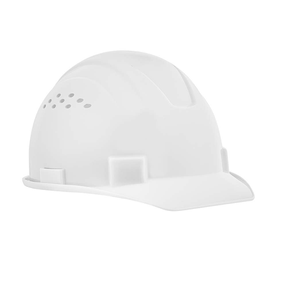 Jackson Safety Advantage Front Brim Hard Hat, Vented, 4-pt. Ratchet Suspension, White, 20220