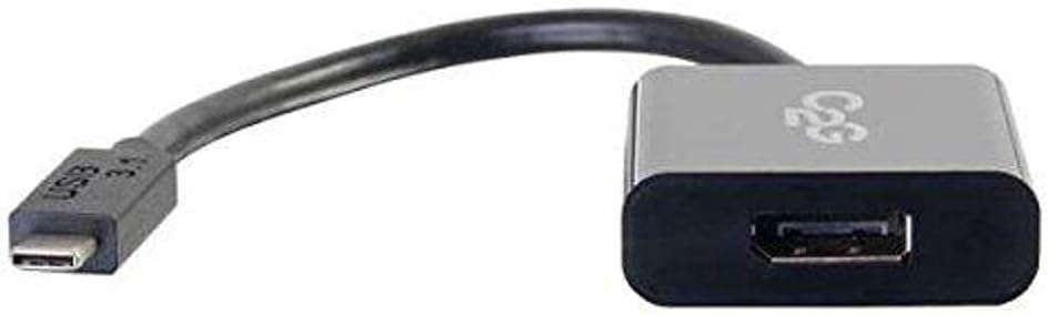 C2G USB Adapter, USB C to Display Port Adapter Converter, Black, Cables to Go 29482