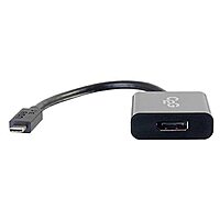 C2G USB Adapter, USB C to Display Port Adapter Converter, Black, Cables to Go 29482