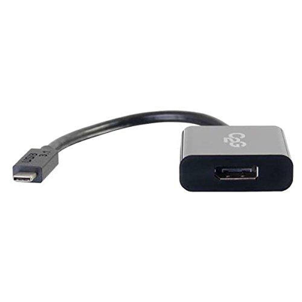 C2G USB Adapter, USB C to Display Port Adapter Converter, Black, Cables to Go 29482