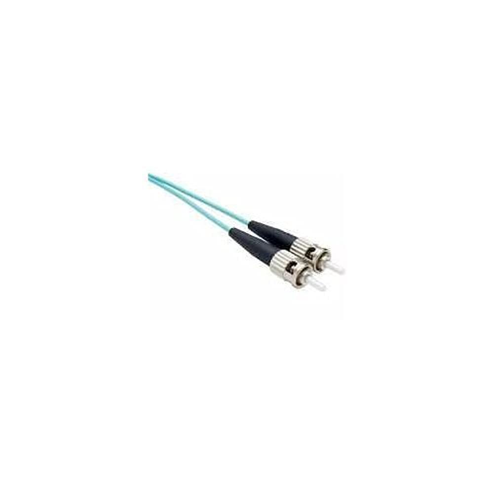 10 METER LC-LC OM3 10GIG FIBER OPTIC CABLE, AQUA, OFNR, 50/125 FIBER, MULTIMODE