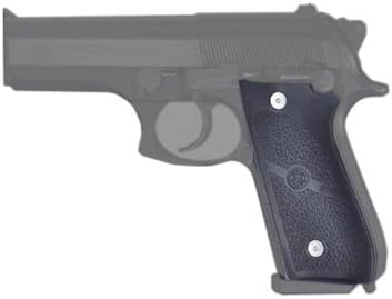 Hogue Rubber Grip Panel Set for Taurus PT-92, PT-99, PT-100, PT101, PT-92AR, Black - 99010