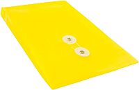 JAM PAPER Open-End Plastic Envelopes, Button & String