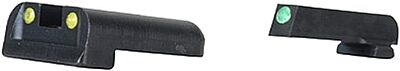 TRUGLO TFO Tritium & Fiber-Optic Front & Rear Handgun Sight Set Compatible with Sig Sauer Handguns