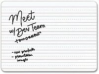 U Brands Double-Sided Dry Erase Lap Board, 12 x 9 in, White Surface, 10/Pack