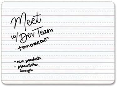U Brands Double-Sided Dry Erase Lap Board, 12 x 9 in, White Surface, 10/Pack