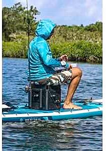 RAILBLAZA Gear Hub Kayak Fishing Crate - with 4 Internal Rod Holders, Storage for 8 TackleBoxes