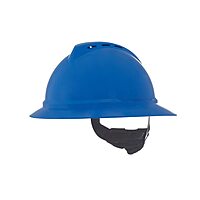 MSA V-Gard 500 Full-Brim Hard Hat with Fas-Trac III Ratchet Suspension