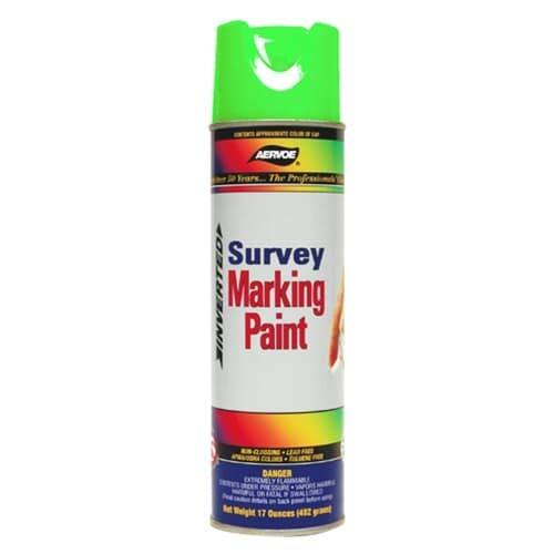Aervoe 224 Fluorescent Survey Marking Paint, Aerosol 17 Ounce (Green)