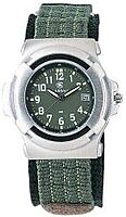 Smith & Wesson Men's Lawman Watch, 3ATM, Glowing Hands, Olive Drab Face, Nylon Strap, Tactical Watch, Precision Quart