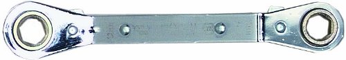 Wright Tool 9434 6 Point Offset Reversible Ratcheting Box Wrench, 11mm x 12mm