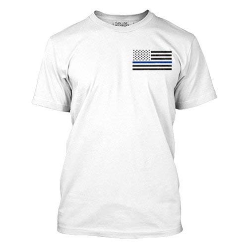 THIN BLUE LINE USA Men's Short-Sleeve T-shirt Thin Blue Line American Flag