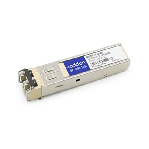 ADDON ENTERASYS MGBIC-LC01 COMPATIBLE TAA COMPLIANT 1000BASE-SX SFP TRANSCEIVER