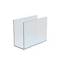 Azar Displays Clear Acrylic Lateral Desk File Holders, Pack of 4