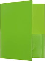 JAM Paper Heavy-Duty 2-Pocket Plastic Presentation Folders - Letter Size