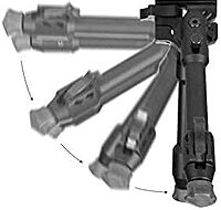 Warne 7902M Precision Bipod, Arca Rail Interface, Rapid Leg Deployment, Competition Ready, Fits ARCA Rail, Matte Black