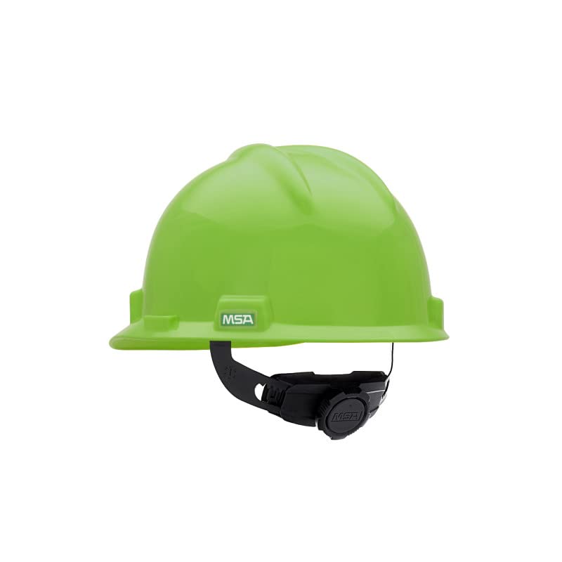 MSA 815565 V-Gard Cap Style Safety Hard Hat With Fas-Trac III Ratchet Suspension | Polyethylene Shell