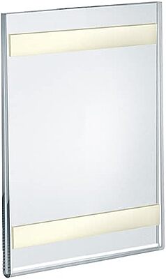 AZAR DISPLAYS Clear Acrylic Self Adhesive Wall Sign Holder Frames - Pack of 10