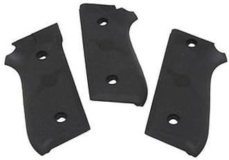 Hogue Rubber Grip Panel Set for Taurus PT-92, PT-99, PT-100, PT101, PT-92AR, Black - 99010