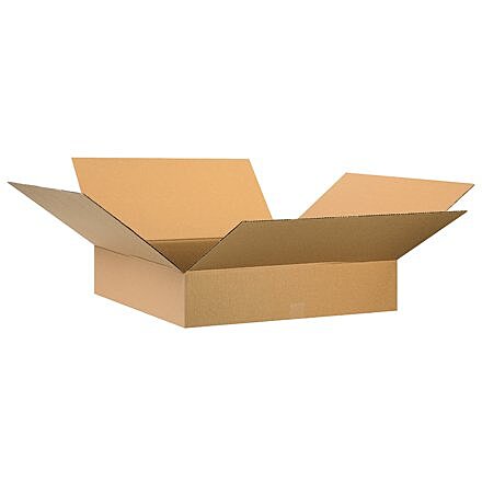 Flat Corrugated Boxes, 30" x 30" x 6" - 15 EACH PER BUNDLE [PRICE is per BUNDLE]