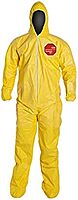 DUPONT Tychem 2000 Disposable Coverall, Zipper Closure
