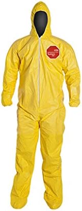 DUPONT Tychem 2000 Disposable Coverall, Zipper Closure