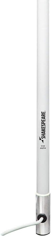 Shakespeare 5120 8' AM/FM Stereo Antenna with 15' RG-62 cable