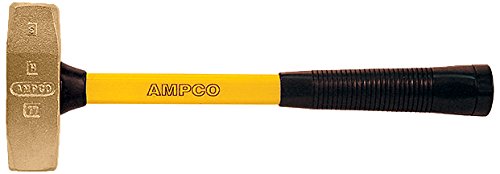 Ampco Safety Tools H-17FG Double Face Machinists Hammer, Non-Sparking, Non-Magnetic, Corrosion Resistant, 3 lb, 15" OAL