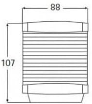 Hella Marine All Round White Light/Anchor Navigation Lamp- Incandescent - 2nm - Black Housing - 12V