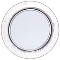 Beckson 6" Clear Center Pry-Out Deck Plate - White