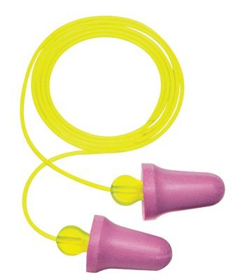 3M No-Touch Foam Ear Plugs, Corded, Box of 100 Pairs