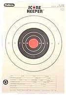 Champion Targets 45723 Score Keeper Fluorescent Orange & Black Bullseye Target, 25 Yard Pistol Slow Fire, 12 Pack