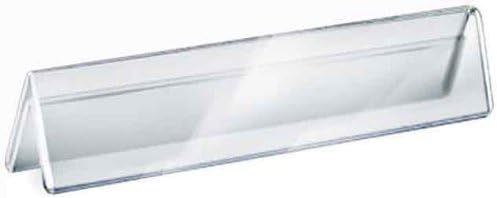 Azar Displays Acrylic Two-Sided Nameplates (Pack of 10)